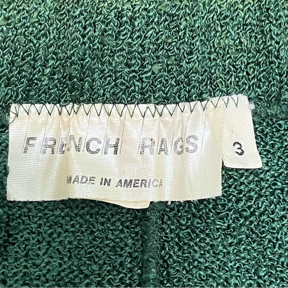 Vintage French Rags Green Knit 2 Piece Sweater and Pants Set Size 1 and 3 - Picture 12 of 14